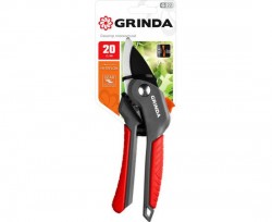 Секатор GRINDA G-22 2х комп ручка плоскостной 200мм 423122