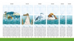 Дизайн-панели ПВХ PANDA "Море" 03560 Панно- 6шт. 0,25*2,7м