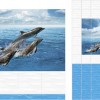 Панель ПВХ UNIQUE Дельфины 0,25х2,7м УЗОР/продается по 4шт/